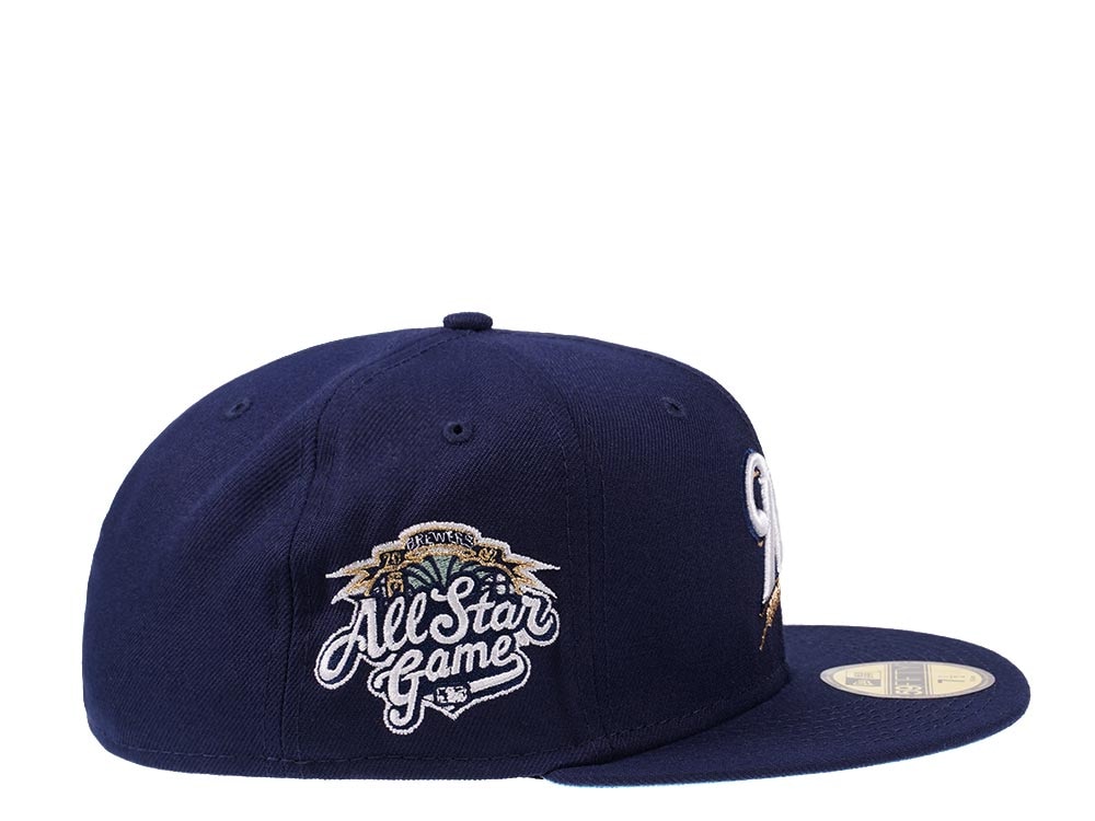 New Era Milwaukee Brewers All Star Game 2002 Glacier Blue Edition 59Fifty Fitted Casquette