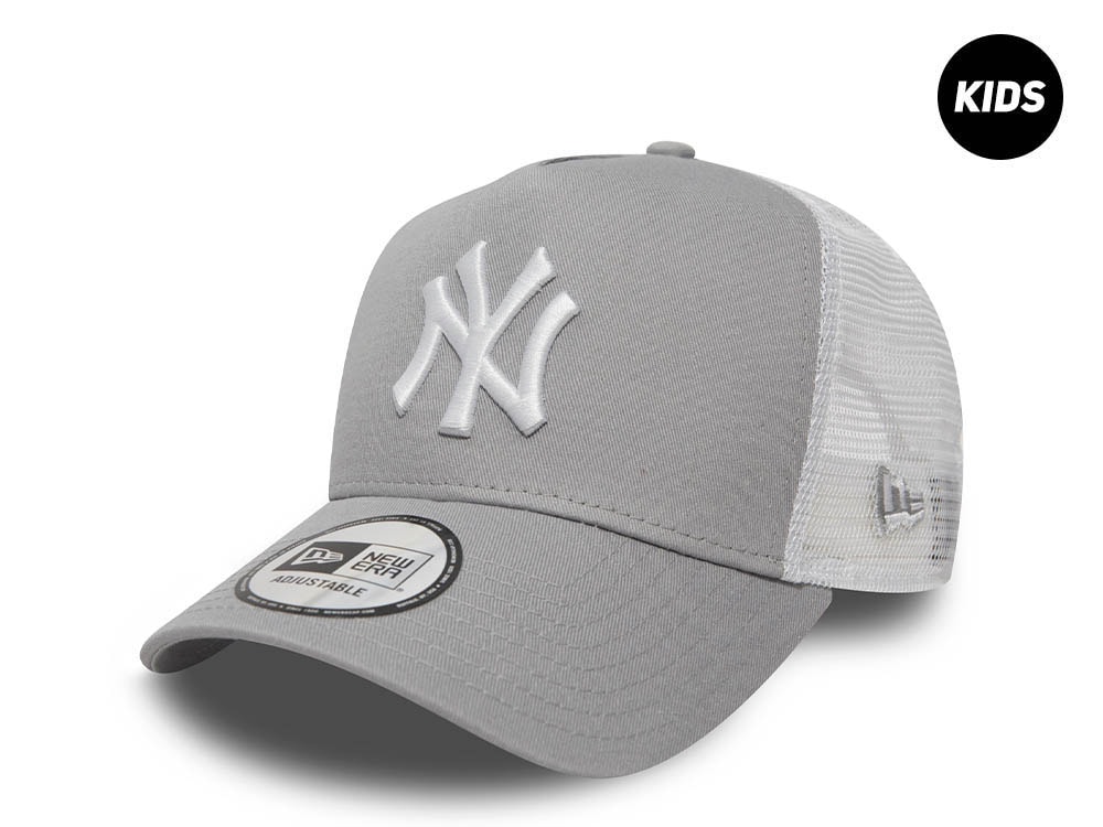 New Era New York Yankees Gray A Frame Trucker Kids 9Forty Strapback Casquette