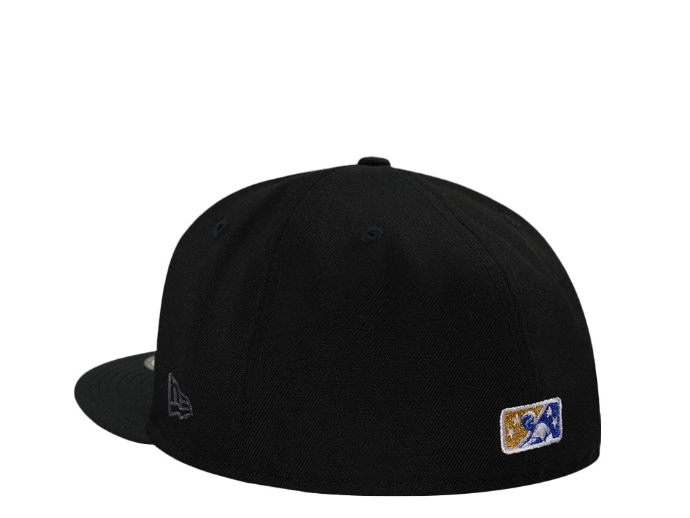 New Era Great Falls Electrics Metallic Blue Edition 59Fifty Fitted Casquette