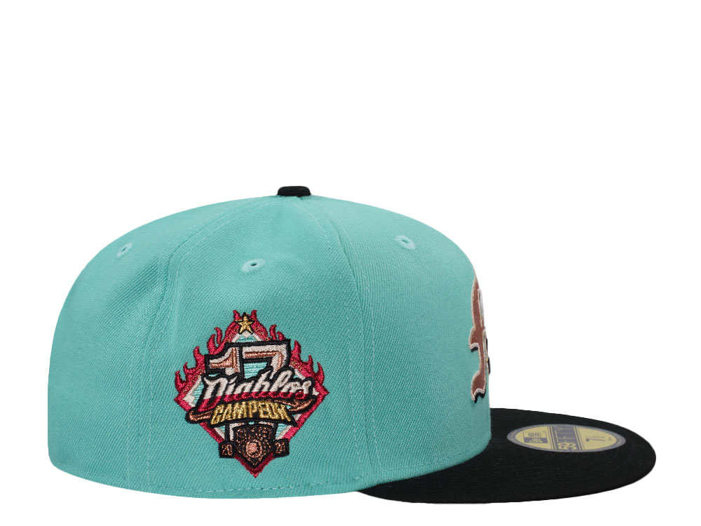 New Era Mexico Diablos Clear Mint Two Tone Edition 59Fifty Fitted Casquette