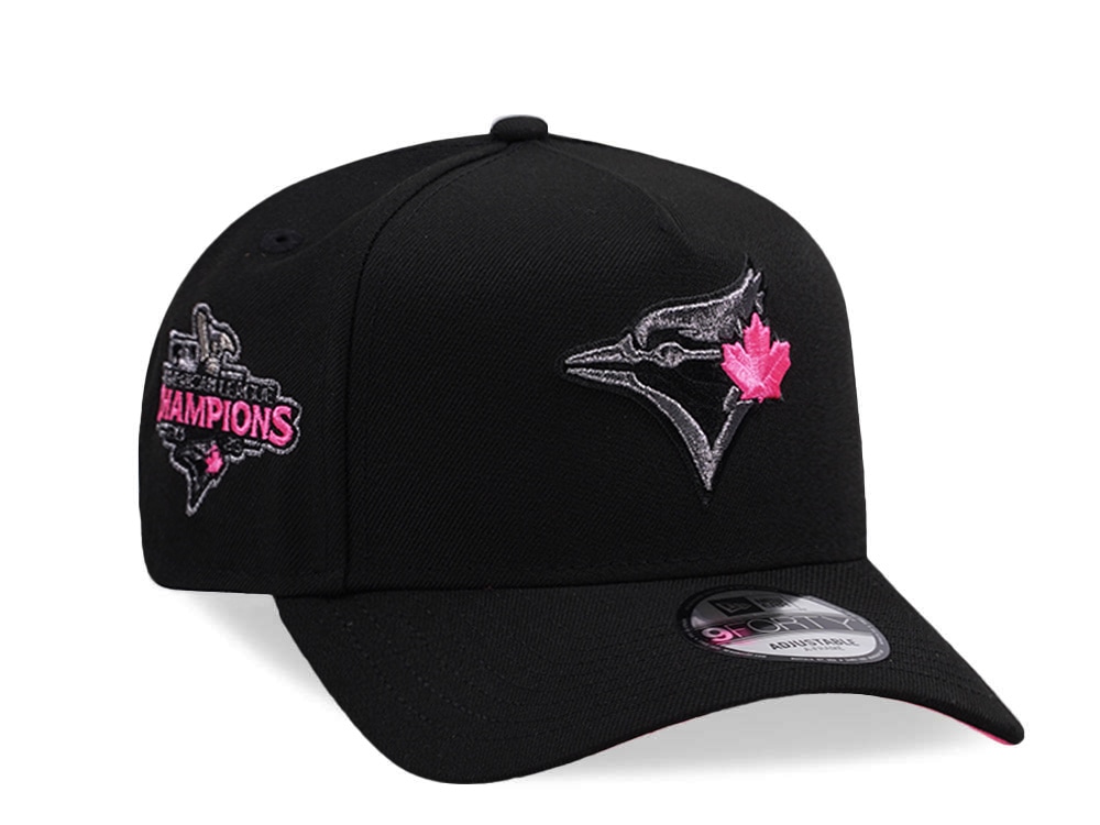 New Era Toronto Blue Jays American League Champions Pink Glow Black Prime Edition 9Forty A Frame Snapback Casquette