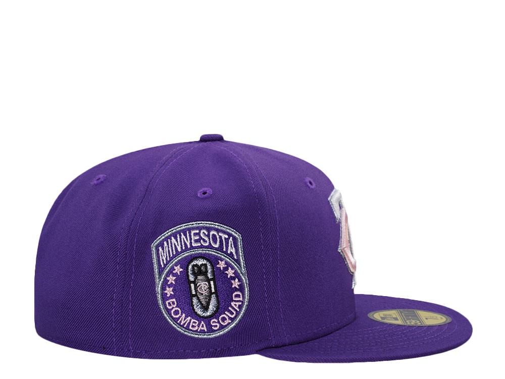 New Era Minnesota Twins Bomba Squad Purple Pink Prime Edition 59Fifty Fitted Casquette