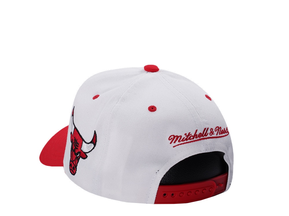 Mitchell & Ness Chicago Bulls NBA Playoffs 1996 Chrome Two Tone Editon Pro Crown Fit Snapback Casquette