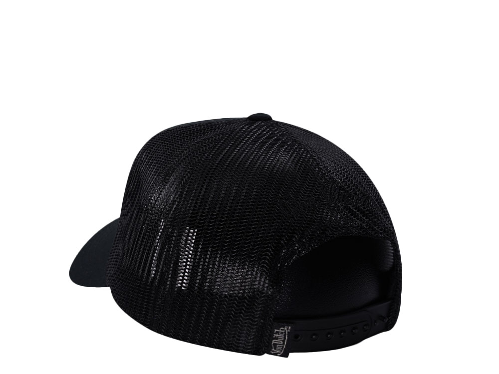 Von Dutch Script Black Trucker Snapback Casquette