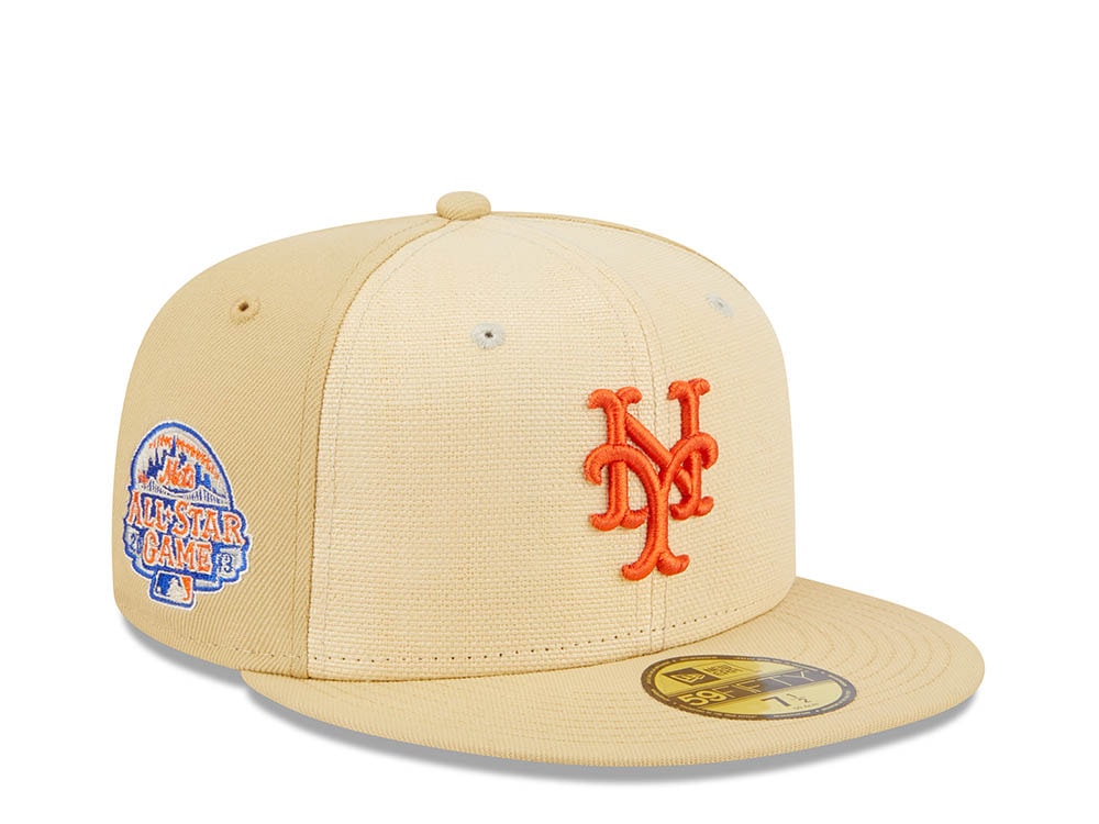 New Era New York Mets All Star Game 2013 Raffia Front Vegas Gold Edition 59Fifty Fitted Casquette