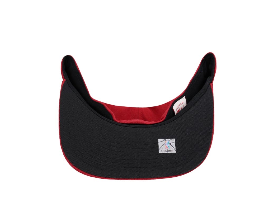 Mitchell & Ness Chicago Bulls Logo History Hardwood Classic Dynasty Fitted Casquette