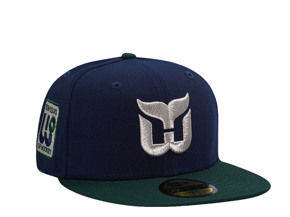New Era Hartford Whalers 10th Anniversary Navy Two Tone Edition 59Fifty Fitted Casquette