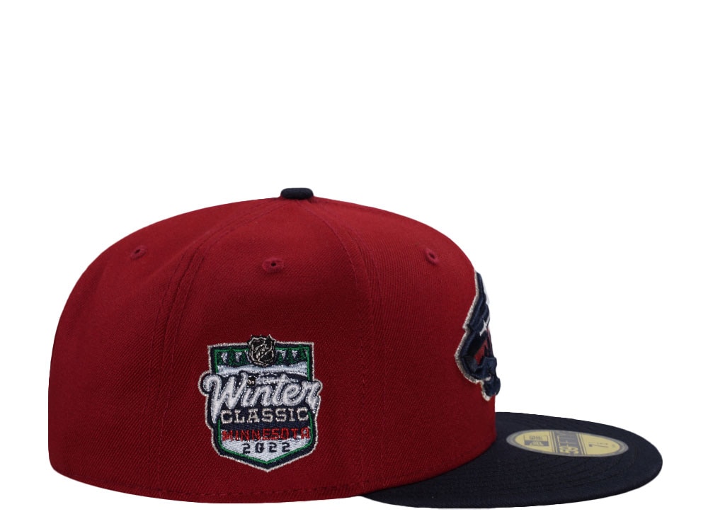 New Era Minnesota Wild Winter Classic 2022 Red Two Tone Edition 59Fifty Fitted Casquette