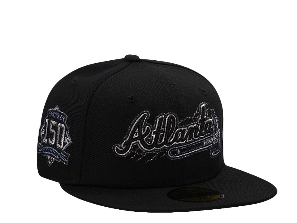 New Era Atlanta Braves 150th Anniversary Black Prime Edition 59Fifty Fitted Casquette