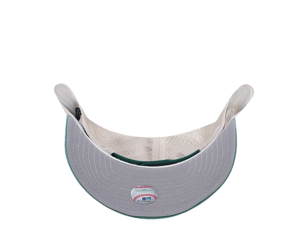 New Era Oakland Athletics Frayed Patch Stone Two Tone Edition 9Forty M Crown A Frame Trucker Snapback Casquette