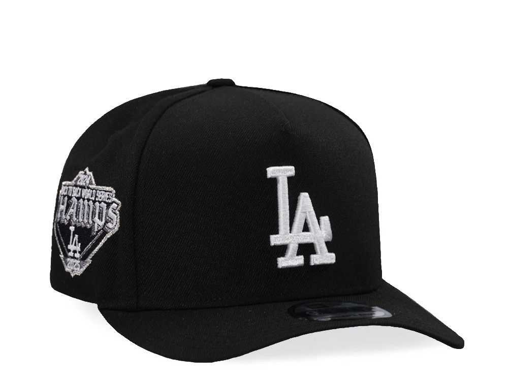 New Era Los Angeles Dodgers  Back to Back World Series Black Classic Edition 9Fifty A Frame Snapback Casquette