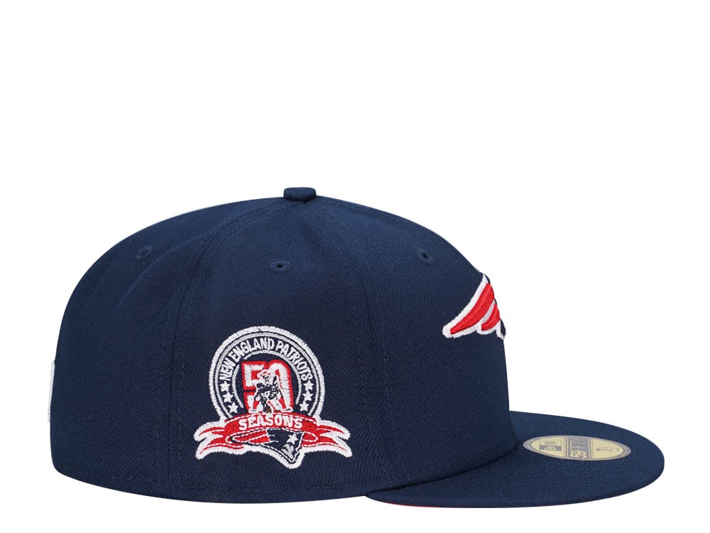 New Era New England Patriots 50 Seasons Navy Edition 59Fifty Fitted Casquette