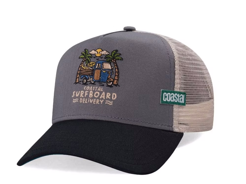 Djinns Surfboard Delivery Coastal Trucker Snapback Casquette