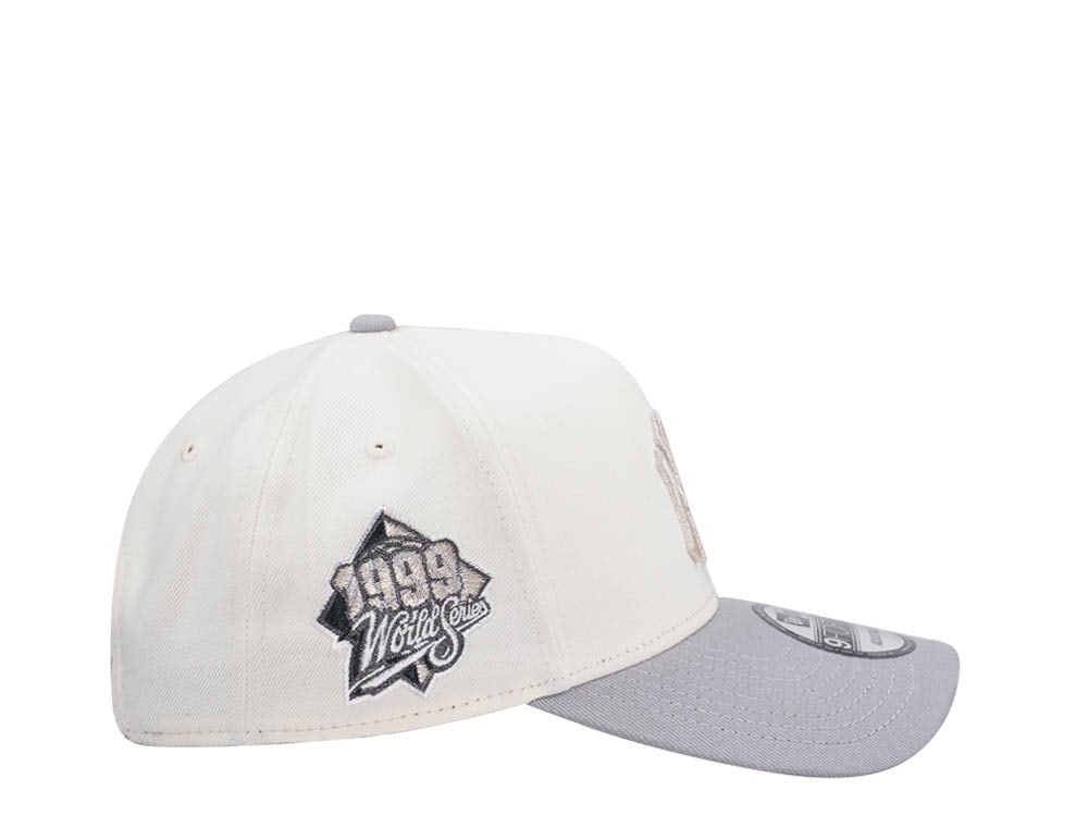 New Era New York Yankees World Series 1999 Chrome Metallic Two Tone Edition 9Forty A Frame Snapback Casquette