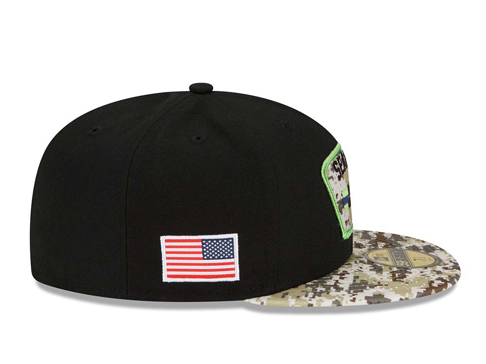 New Era Seattle Seahawks Salute to Service 21 59Fifty Fitted Casquette