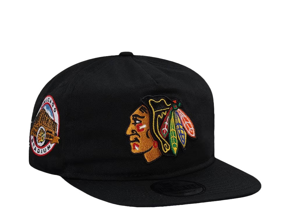 Chicago Blackhawks Stadium Patch Vintage Edition Golfer Snapback Casquette