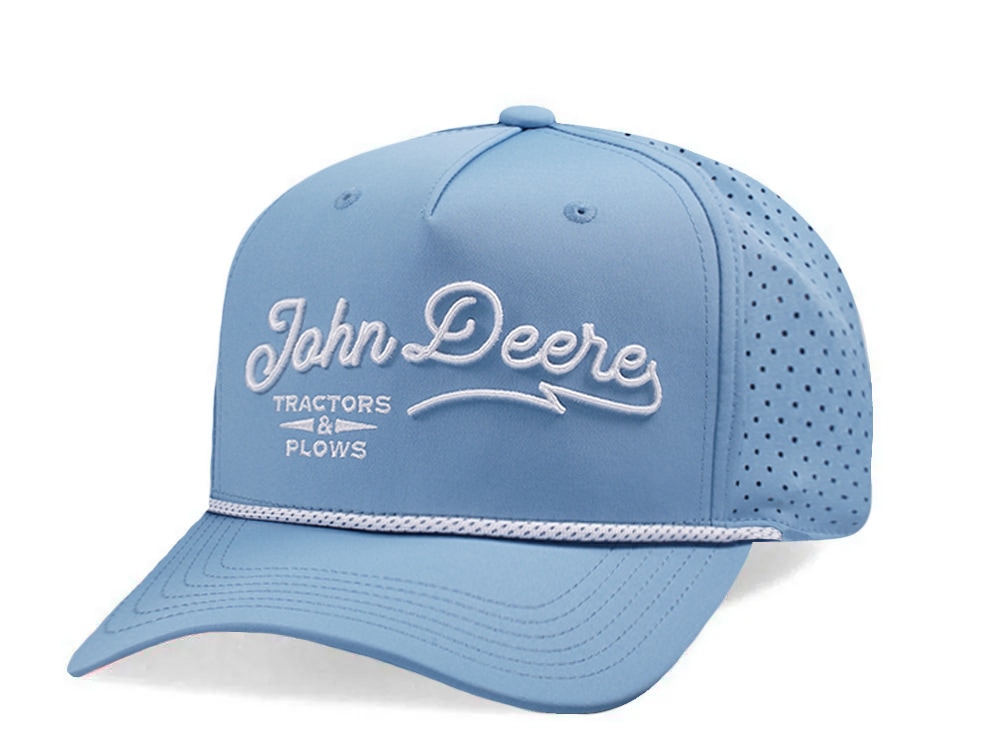 John Deere Nylon Rope Golf Indigo Trucker Snapback Casquette