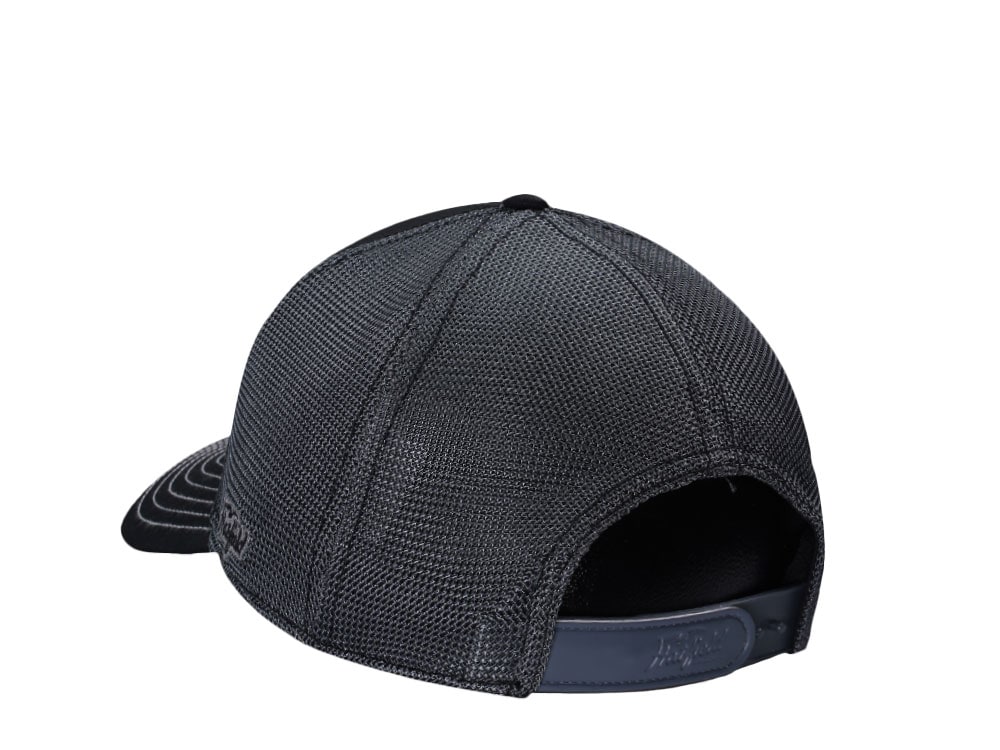 Hatfield Original Script Black Gray Trucker Snapback Casquette