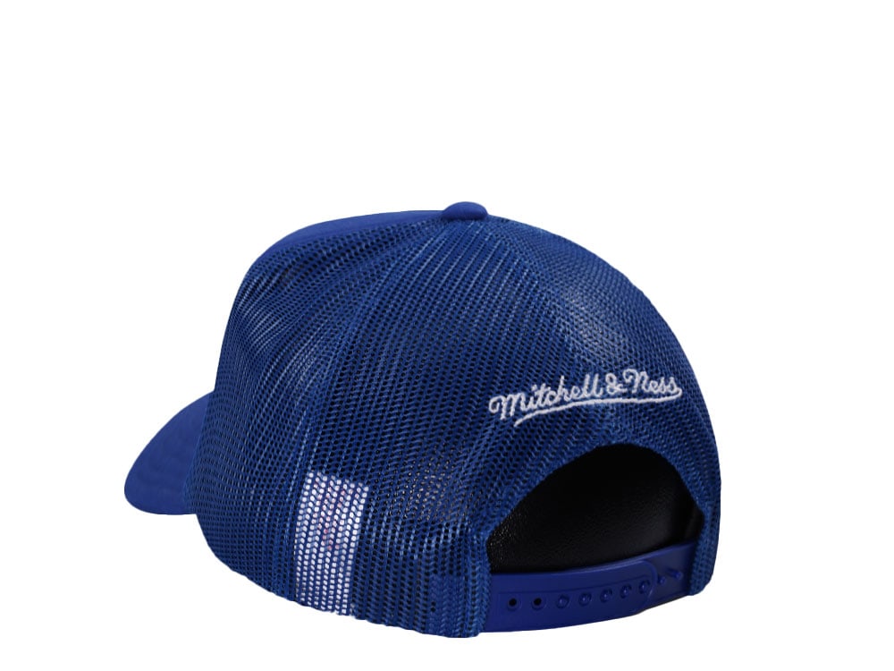 Mitchell & Ness Golden State Warriors Royal Blue Adjustable Fit Trucker Snapback Casquette