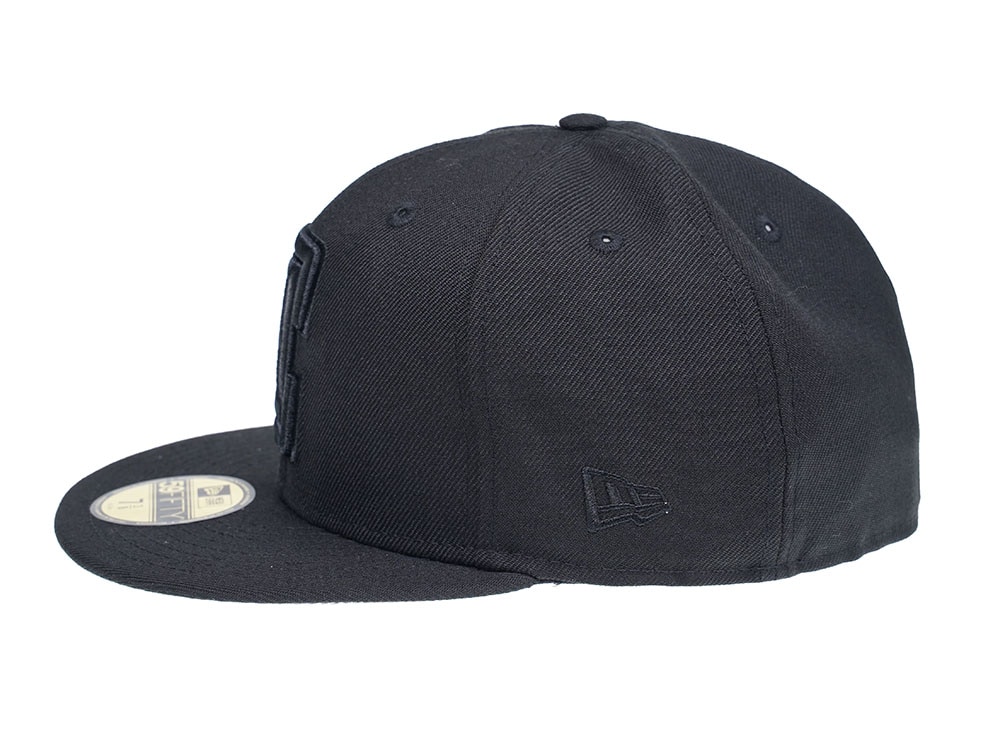 NEW ERA LOS ANGELES CLIPPERS BLACK ON BLACK EDITION 59FIFTY FITTED CAP