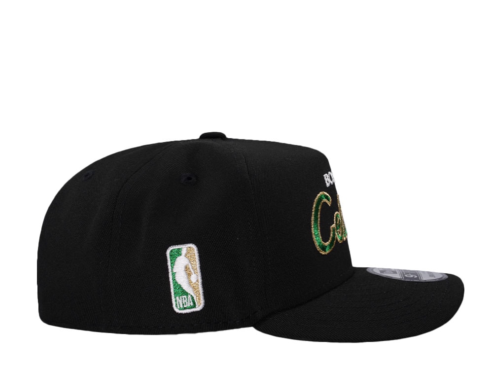 New Era Boston Celtics Black Throwback Edition 9Fifty A Frame Snapback Casquette