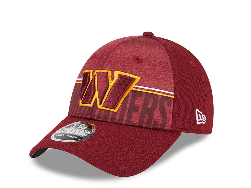 New Era Washington Commanders NFL Training Camp 23 9Forty Stretch Snapback Casquette