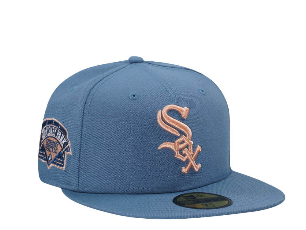 New Era Chicago White Sox Comiskey Park Indigo Peach Edition 59Fifty Fitted Casquette