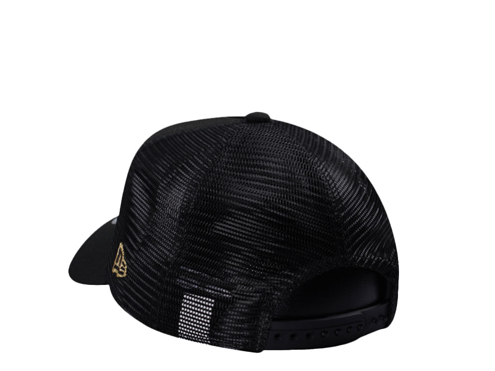 New Era Vegas Golden Knights Black Prime Edition 9Forty A Frame Trucker Snapback Casquette