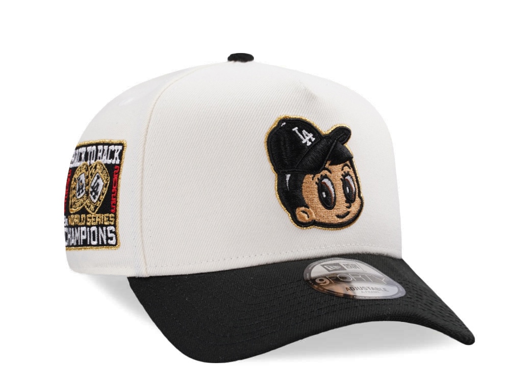New Era Los Angeles Dodgers Back to Back Champions Ohtani Chrome Two Tone Edition 9Forty A Frame Snapback Casquette