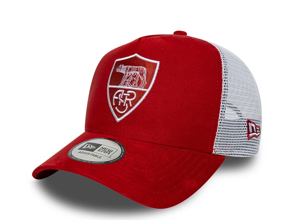 New Era Asroma Faux Suede Maroon Edition 9Forty A Frame Trucker Snapback Casquette