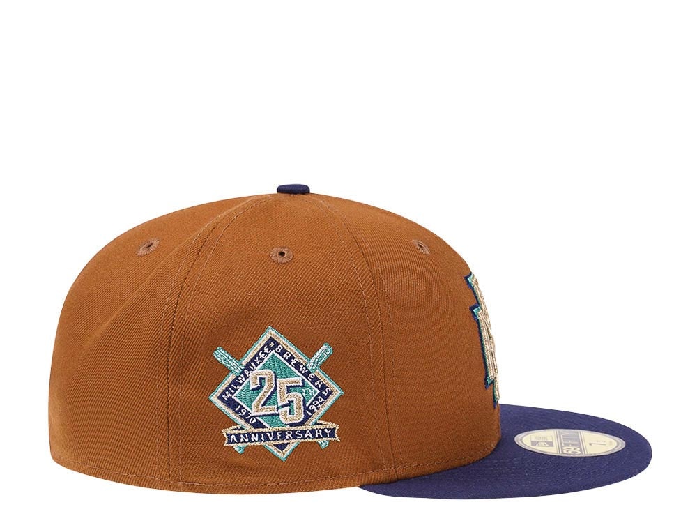 New Era Milwaukee Brewers 25th Anniversary Bourbon Prime Two Tone Edition 59Fifty Fitted Casquette