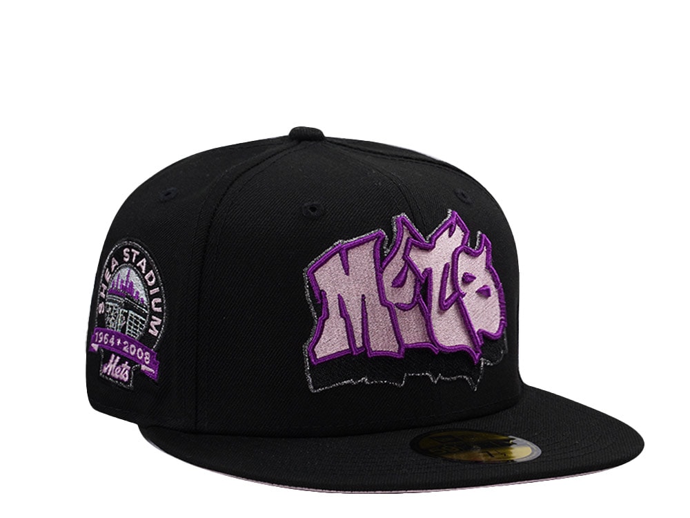 New Era New York Mets Shea Stadium Pink Black Prime Edition 59Fifty Fitted Casquette