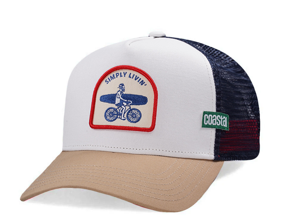 Djinns HFT Simply Livin White Coastal Edition Trucker Snapback Casquette