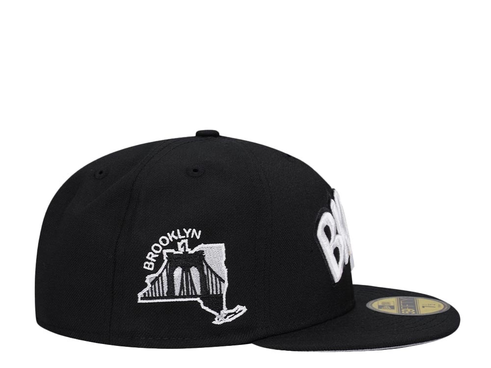 New Era Brooklyn Nets Black Bridge Classic Edition 59Fifty Fitted Casquette