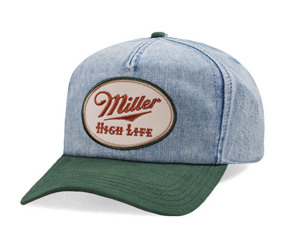 American Needle Millers High Life Fulton Denim Edition Snapback Casquette