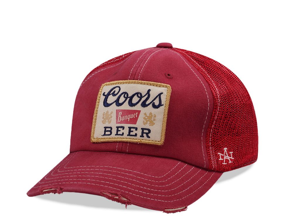 American Needle Coors Beer Red Orville Edition Trucker Snapback Casquette