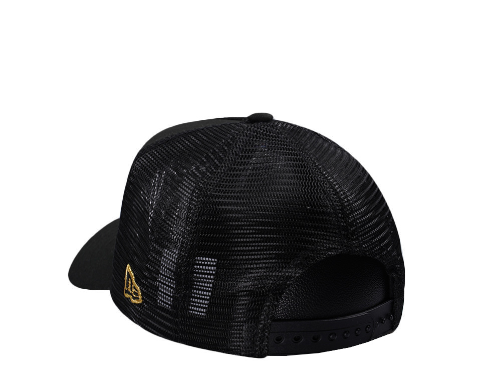New Era Boston Bruins Metallic Gold Black Edition 9Forty A Frame Trucker Snapback Casquette