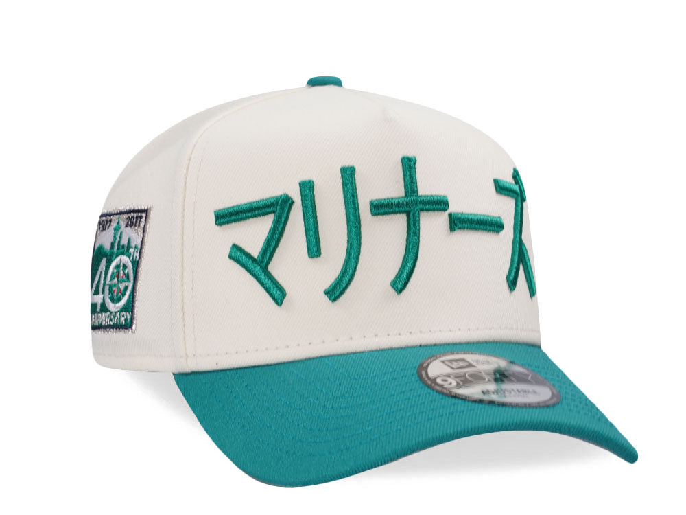 New Era Seattle Mariners 40th Anniversary Chrome Two Tone Edition 9Forty A Frame Snapback Casquette