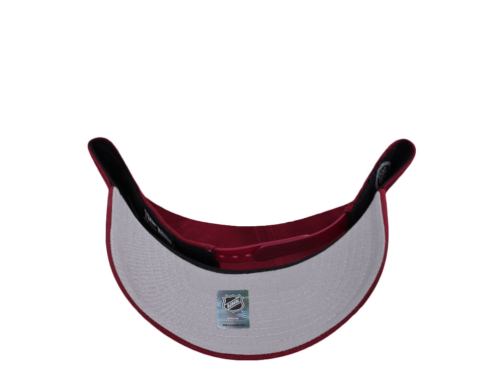 New Era New York Rangers 100th Anniversary Cardinal Red Prime Edition 9Forty A Frame Snapback Casquette
