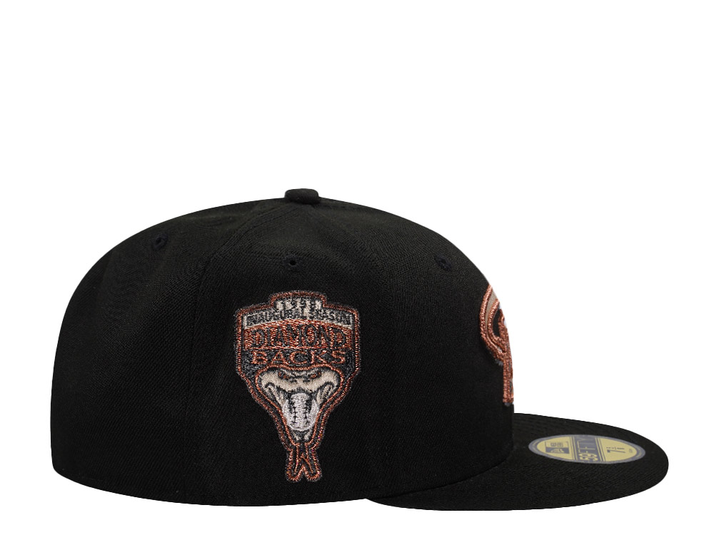 New Era Arizona Diamondbacks Inaugural Season 1998 Black Prime Edition 59Fifty Fitted Casquette