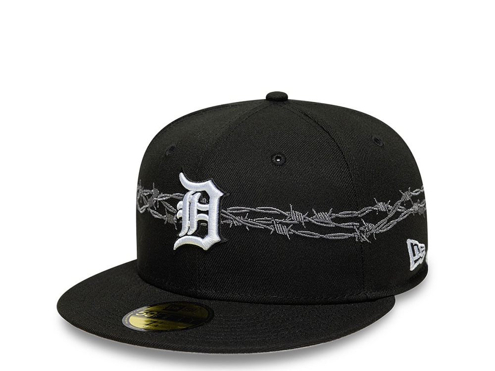 New Era Detroit Tigers MLB Icon Barbwire Black Prime Edition 59Fifty Fitted Casquette