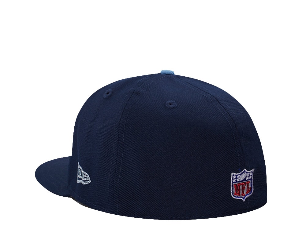 New Era Tennessee Titans 10th Anniversary Ocean Blue Prime Edition 59Fifty Fitted Casquette