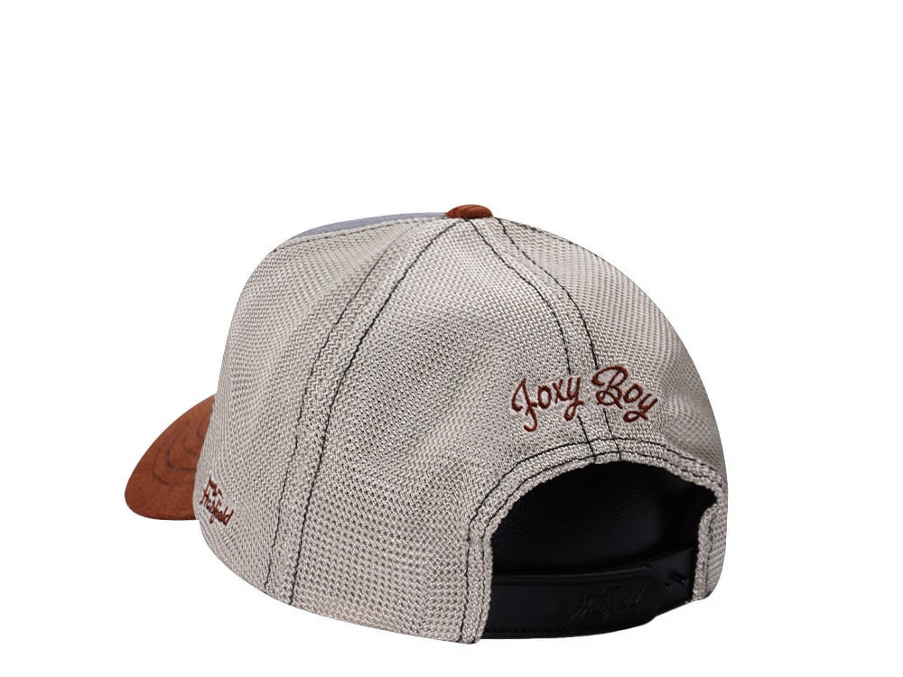 Hatfield Foxy Boy Gray Brown Trucker Snapback Casquette