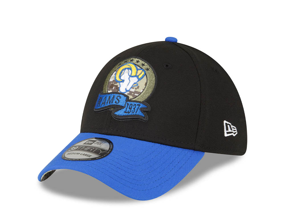 New Era Los Angeles Rams Salute to Service 2022 39Thirty Stretch Casquette