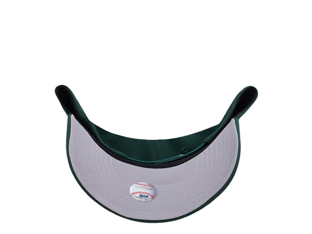 New Era New York Yankees Micro Script Dark Green Prime Edition 9Forty A Frame Snapback Casquette