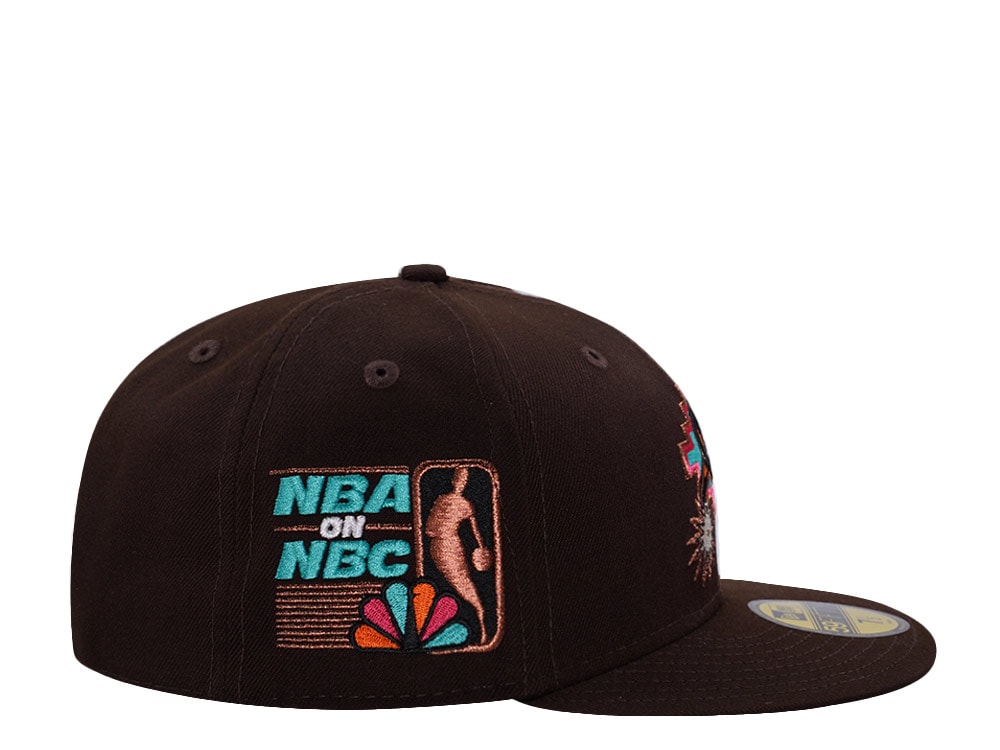 New Era San Antonio Spurs NBA on NBC Burnt Wood Prime Edition 59Fifty Fitted Casquette
