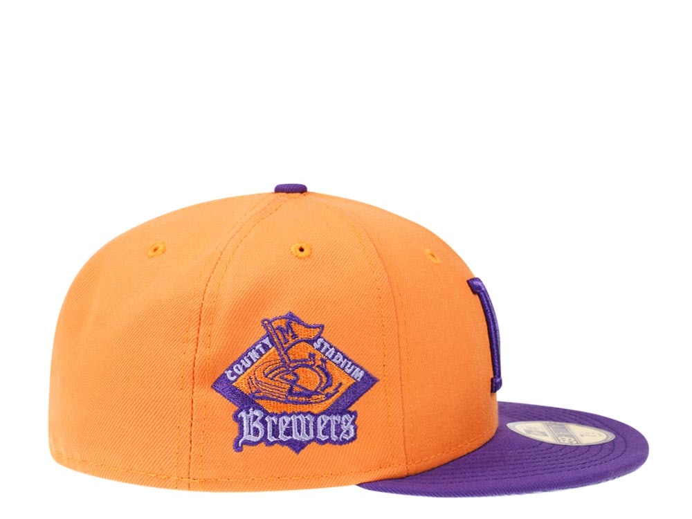 New Era Milwaukee Brewers County Stadium Two Tone Prime Edition 59Fifty Fitted Casquette