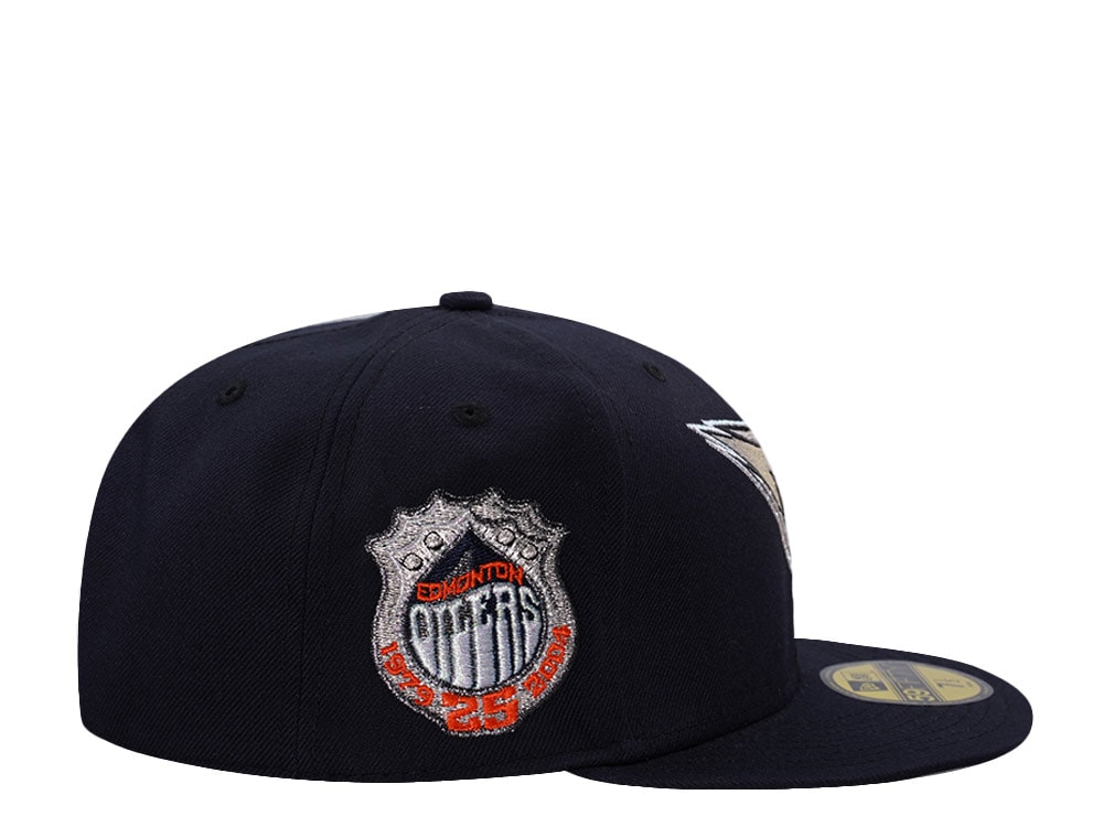 New Era Edmonton Oilers 25th Anniversary Navy Prime Edition 59Fifty Fitted Casquette