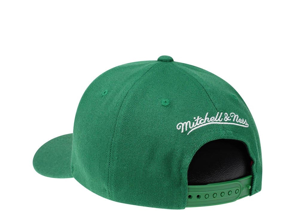 Mitchell & Ness Boston Celtics Team Ground Red Line Solid Flex Green Snapback Casquette