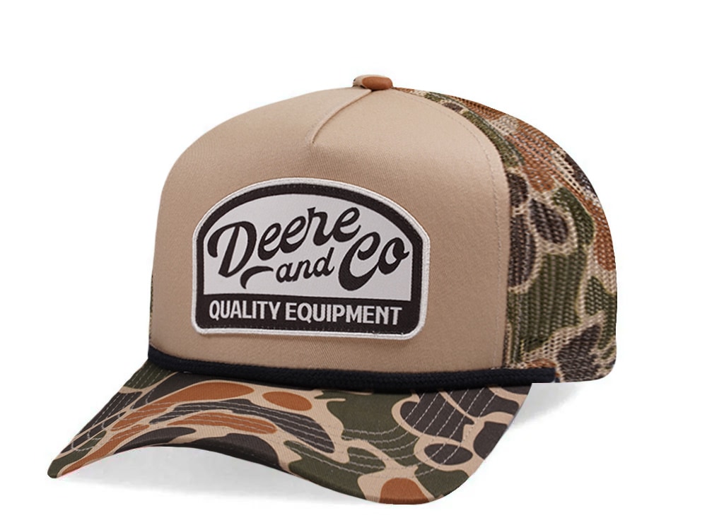 John Deere Vintage Camo Trucker Snapback Casquette